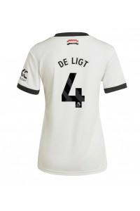 Manchester United Matthijs de Ligt #4 Jalkapallovaatteet Naisten Kolmaspaita 2024-25 Lyhythihainen